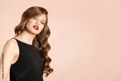 Beautiful young woman with ...