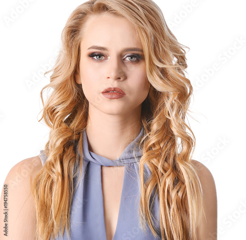Beautiful young woman with ...