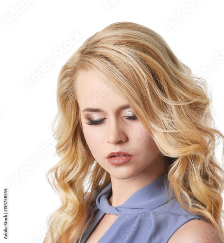 Beautiful young woman with ...