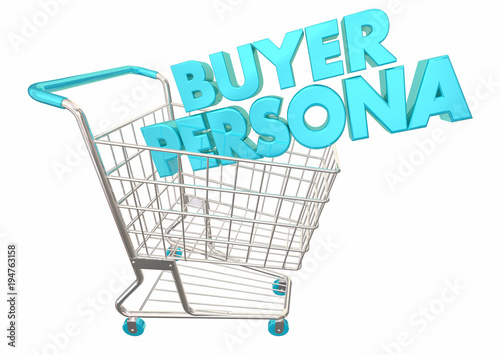 Buyer Persona Shopping Cart Customer Information 3d Illustration