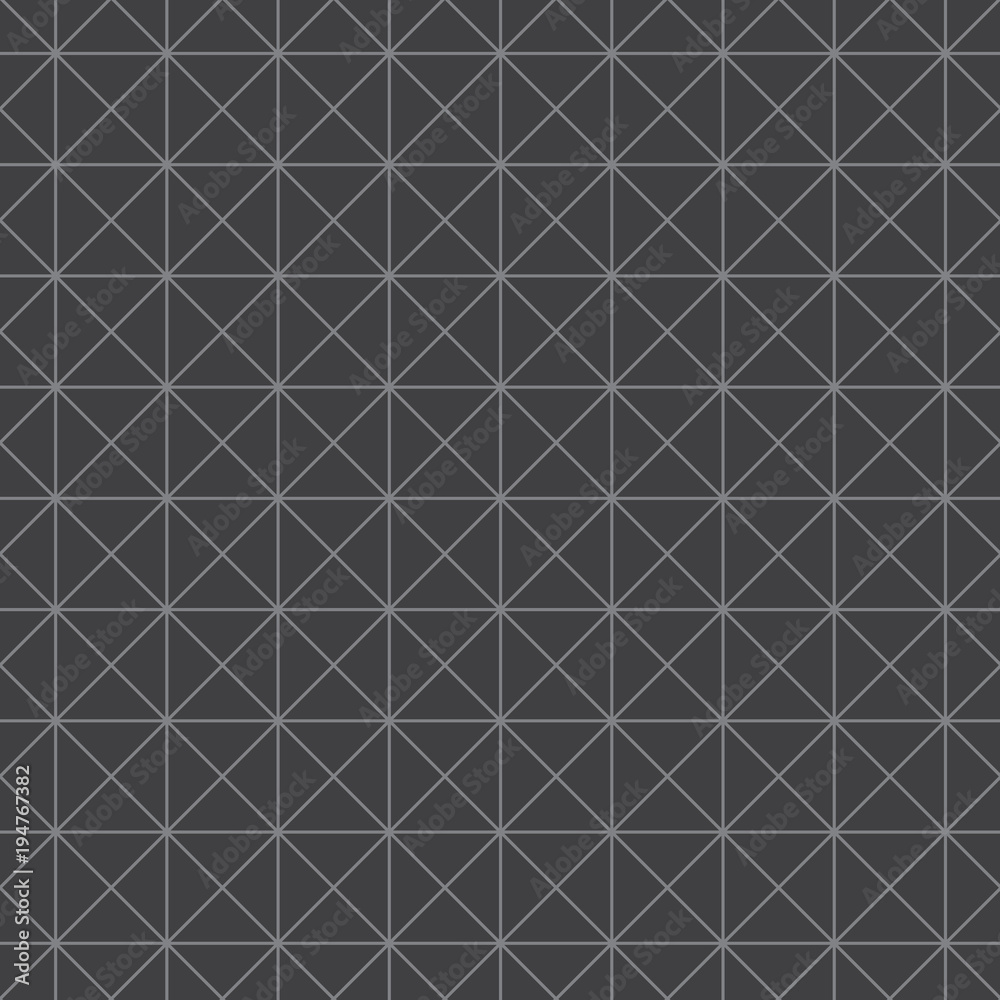 Seamless triangle line pattern in dark grey tones for packaging, labels or other design applications. Seamless triangle line pattern in dark grey tones for packaging, labels or other design applications.