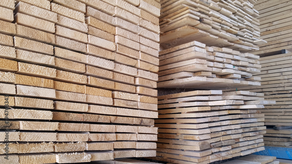 Wood factory stock and lumber board