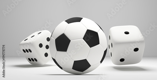 soccer football ball and ro...