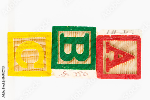 ABC alphabet blocks