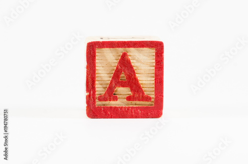 A alphabet block