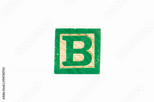 B alphabet block