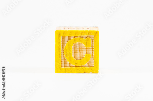 C alphabet block