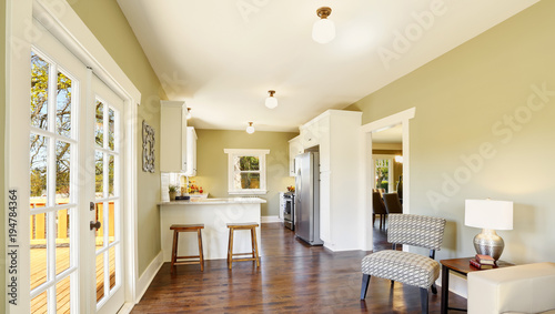Freshly updated craftsman home interior