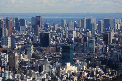 高層ビル群の建ち並ぶ東京