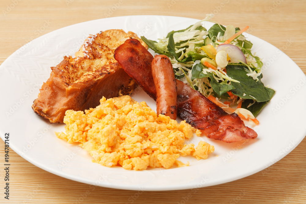 フレンチトーストのモーニング