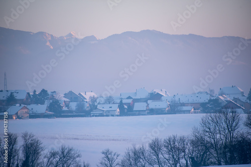 Village en Hiver