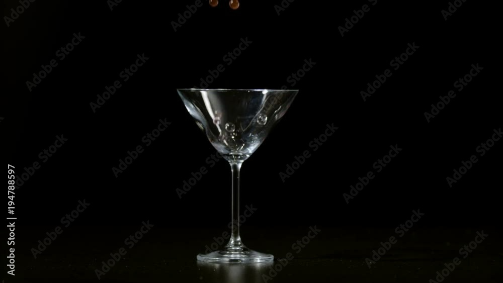 Water gel balls falling into a glass and nearby, Ultra Slow Motion Water gel balls falling into a glass and nearby, Ultra Slow Motion