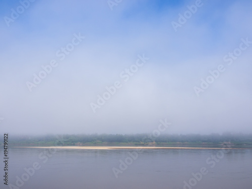 Sand bar of the Mekong River