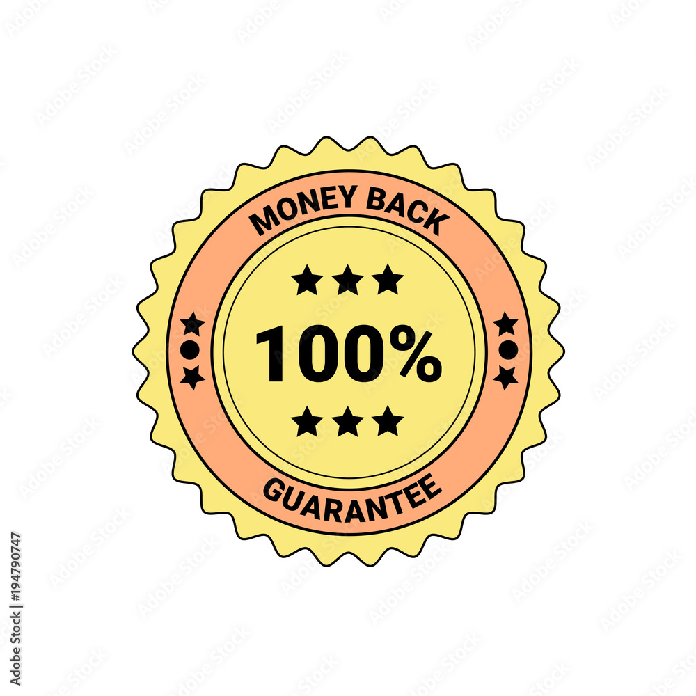 Money Back Guarantee Element Badge Or Label Isolated Business Seal Vector Illustration Money Back Guarantee Element Badge Or Label Isolated Business Seal Vector Illustration