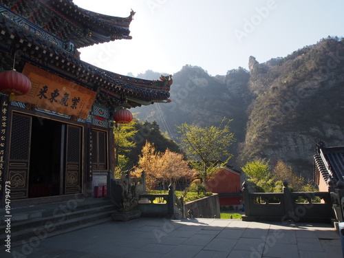 Wudang Temple and Wudang Mountaing. The Origin of Chinese Taoist Martial Art called Tai Chi.  Travel in Hu Bei, China. in 2014, 16th April.