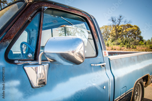 Old Rusty Blue Pick Up Truck 