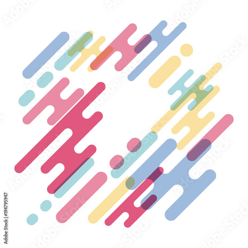 colorful abstract modern shape