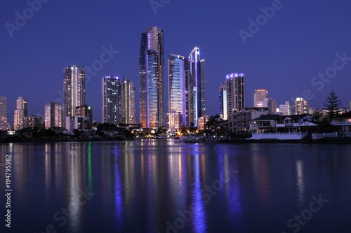 City scape at night