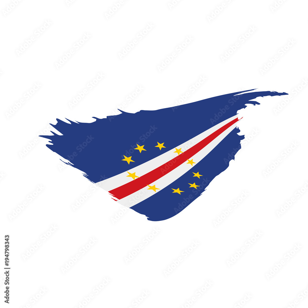 Cape Verde flag, vector illustration Cape Verde flag, vector illustration