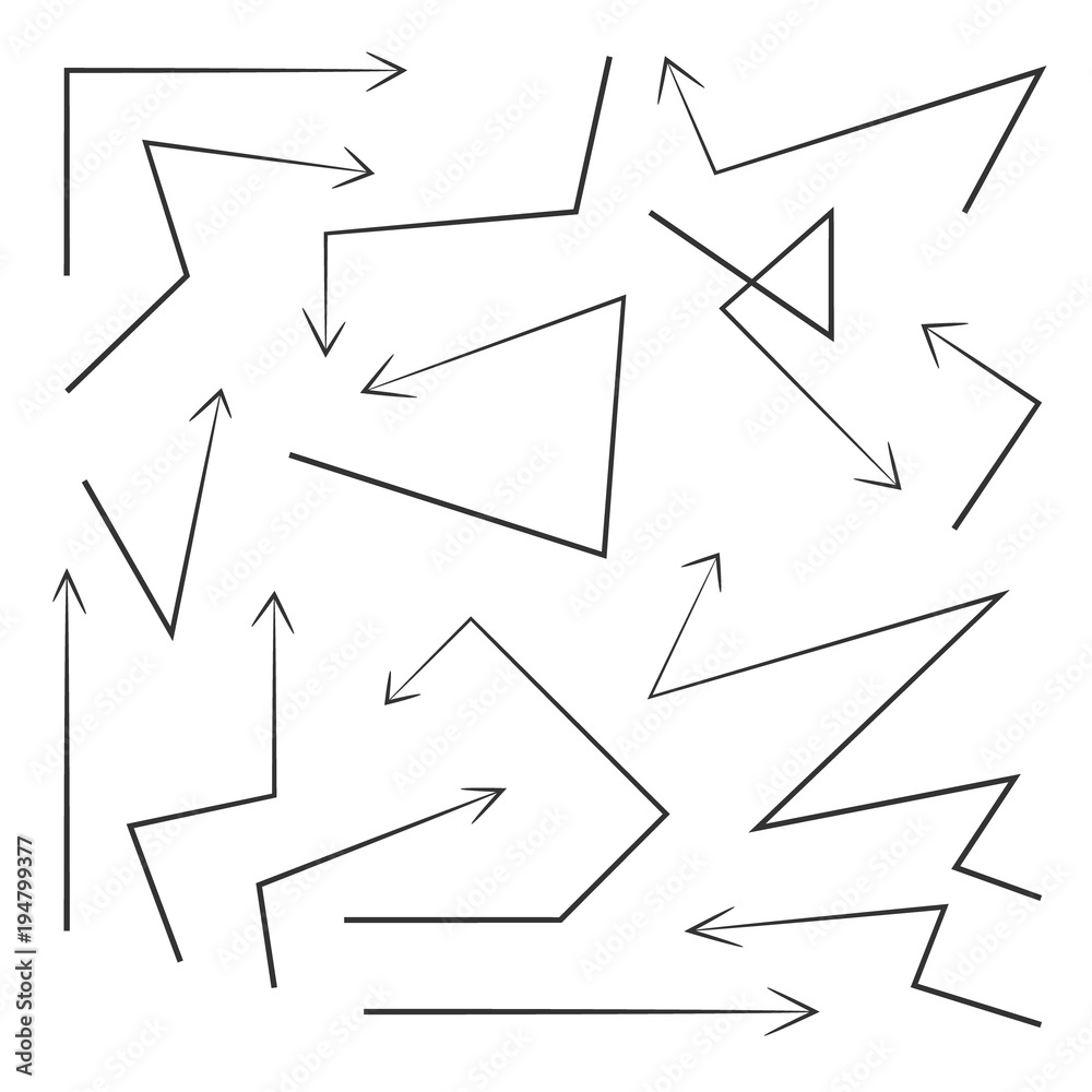 Set arrows design elements Set arrows design elements
