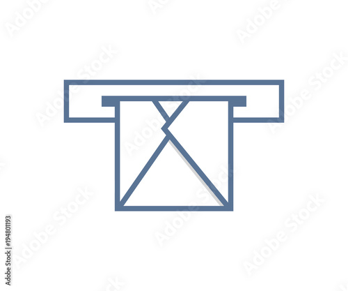 Email envelope through mailbox. Either sending or receiving. Vector icon design