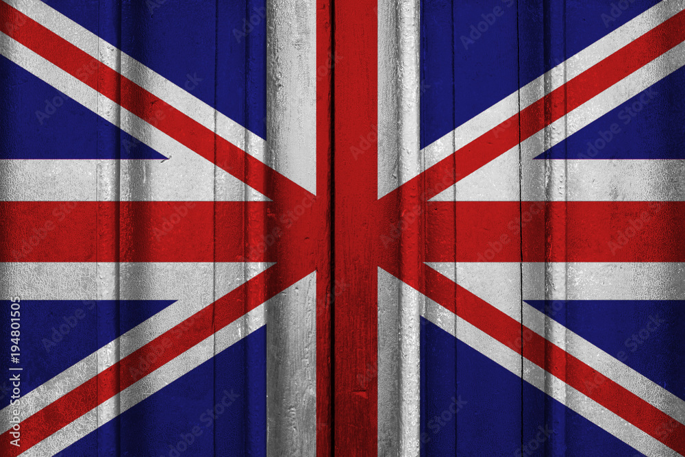 Fototapeta premium Great Britain flag grunge background