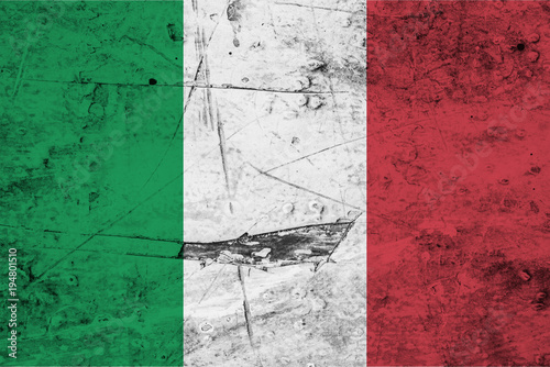 Italian flag grunge background © anastasiapelikh