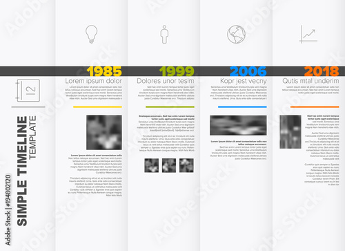 Simple timeline template