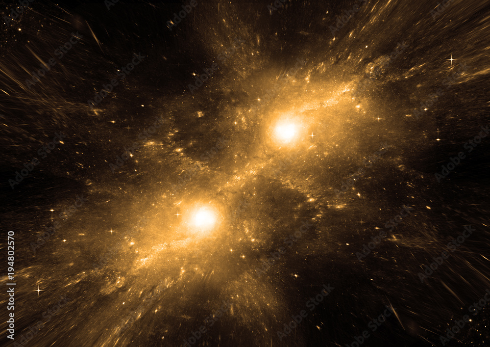 galaxy in a free space galaxy in a free space