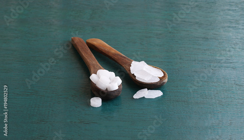 Camphor, which is used for worship by lighting it, and the edible camphor, which is used as a flavoring agent in some Indian sweet dishes.