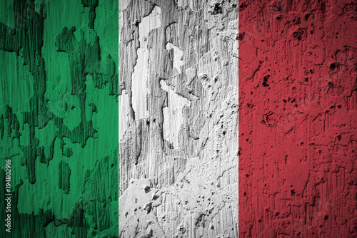 Italian flag grunge background © anastasiapelikh
