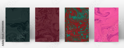 Abstract cover. Modern design template. Admirable suminagashi marble. Minimalistic hipster flyer design. Pretty trendy abstract cover. Vector illustration.