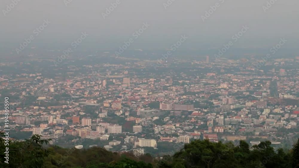 Panoramic View Of The Asian City In The Evening (1) Panoramic View Of The Asian City In The Evening (1)