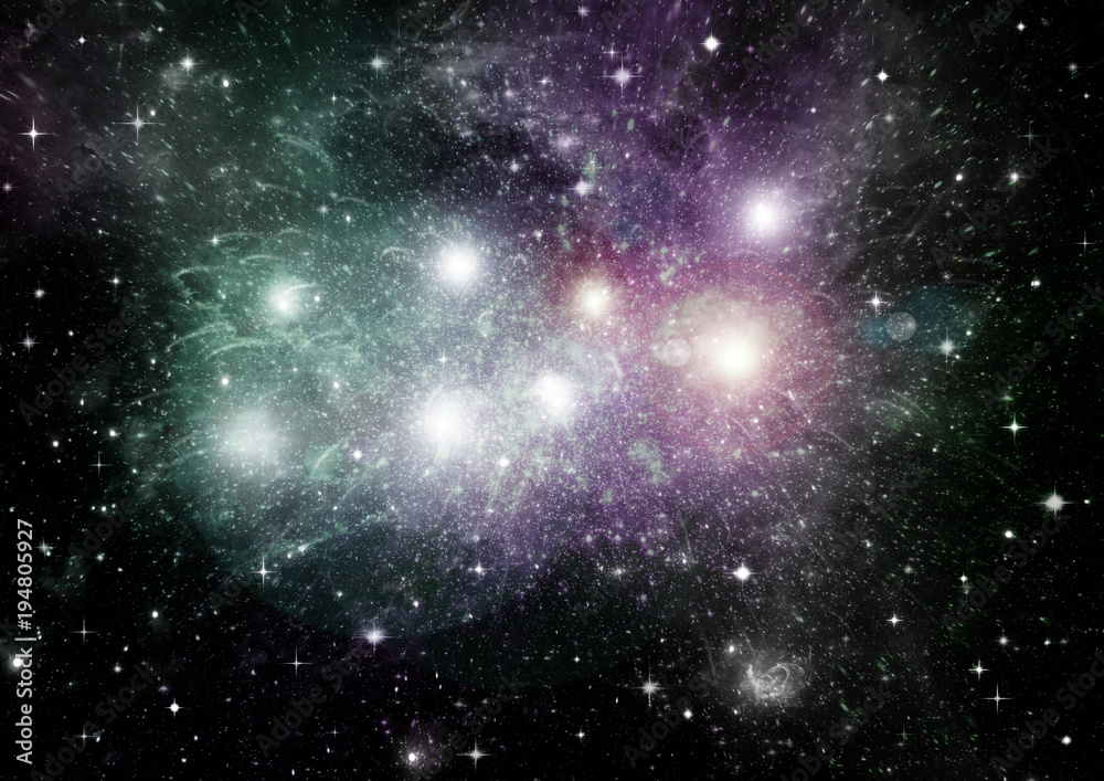 Obraz premium galaxy in a free space