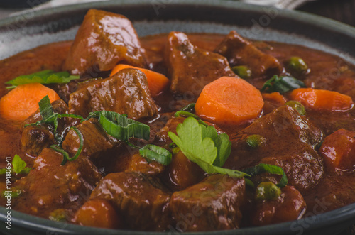 Beef stew with carrots