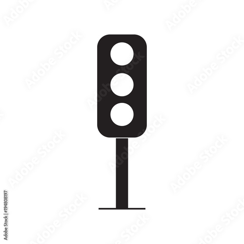 Traffic lamp icon vector illustration. Free royalty images.