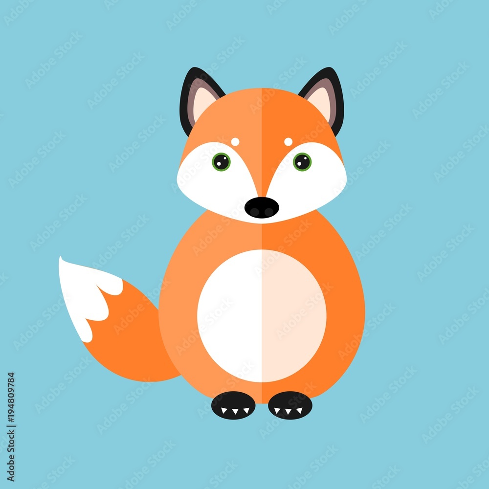 Cute fox vector illustration Cute fox vector illustration