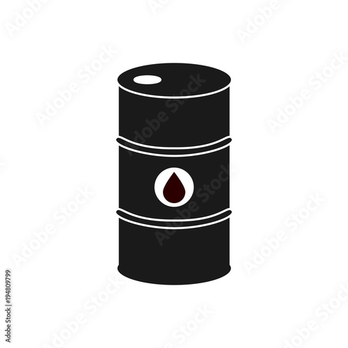 Oil barrel capacity tank vector