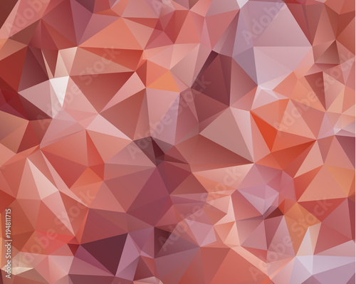 Fototapeta Naklejka Na Ścianę i Meble -  Pink Pattern. triangular template. Geometric sample. Repeating routine with triangle shapes
