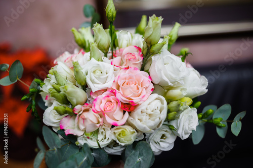 Beautiful wedding bouquet for bride