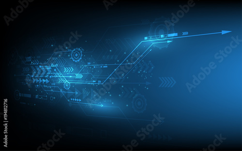 Abstract technology background Hi-tech communication concept innovation background vector illustration