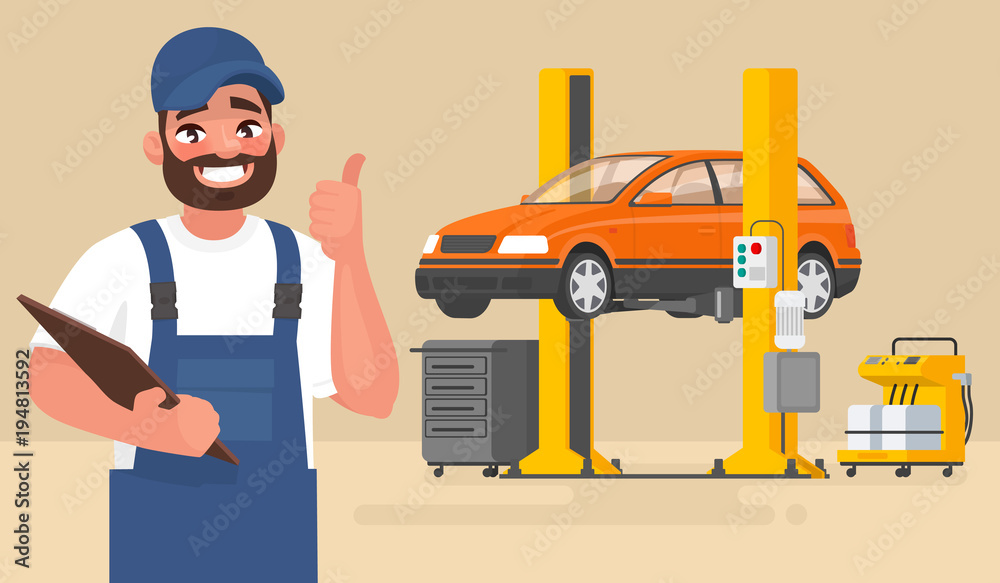 Mechanic In Auto Repair Shop High-Res Vector Graphic - Getty Images