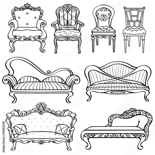 Furniture chair, armchair, throne, sofa, couch, divan, bed