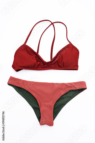 bikini on white background