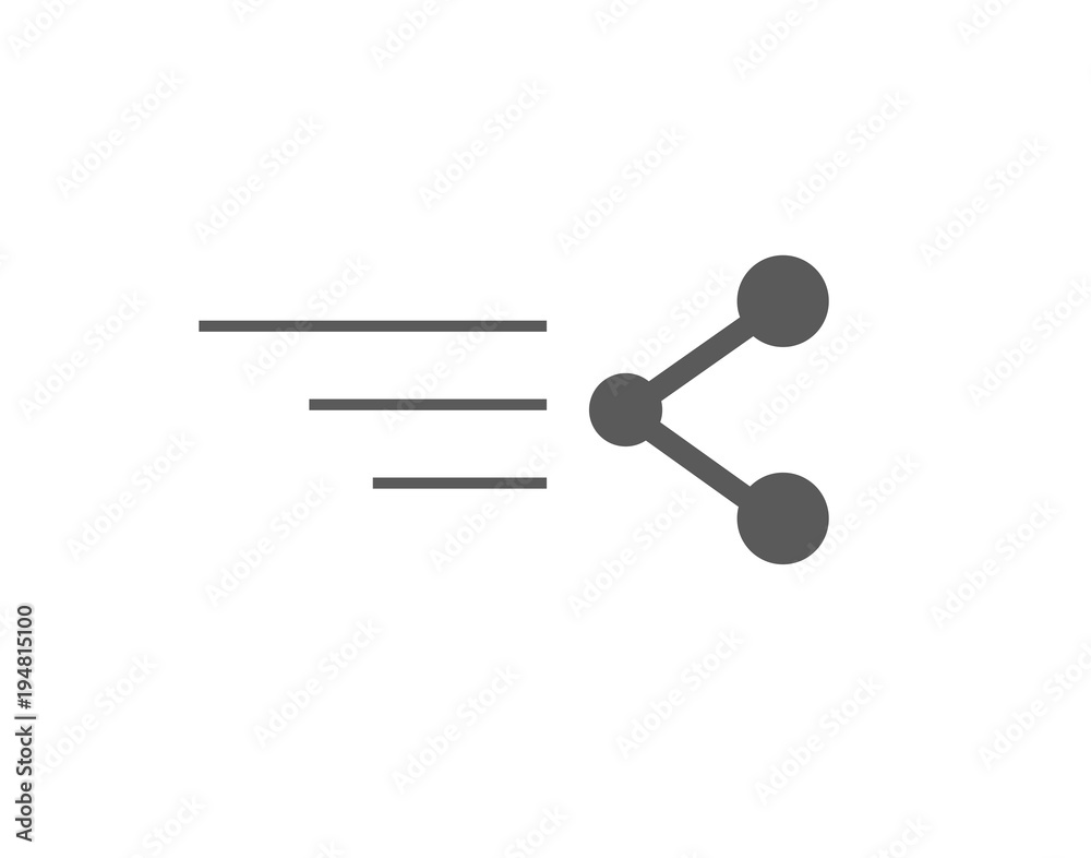 Fast file sharing icon for digital communication or technology designs Fast file sharing icon for digital communication or technology designs