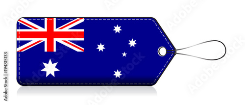Australain flag lable, Label of product made in Australia