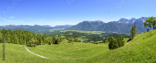 Ausblick vom Kranzberg ins Werdenfelser Land photo