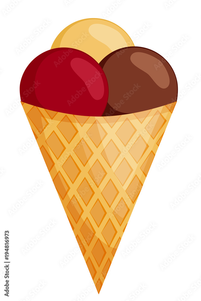 Colorful chocolate creme brulee cherry ice cream. Colorful chocolate creme brulee cherry ice cream.