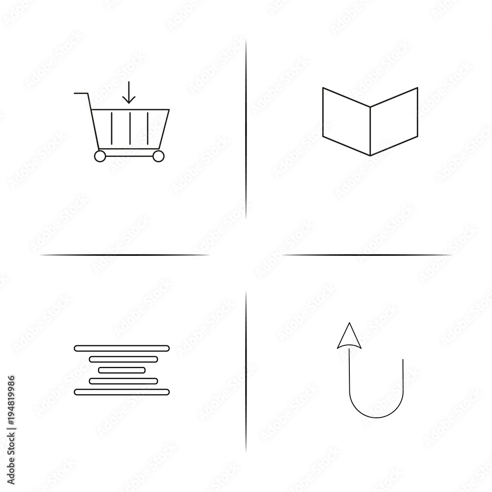 Web linear simple vector icon set.Outline icons Web linear simple vector icon set.Outline icons