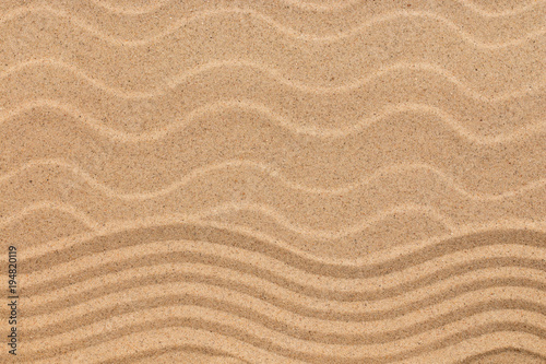 Fototapeta Naklejka Na Ścianę i Meble -  Zigzag and sand dunes, sand texture, background.